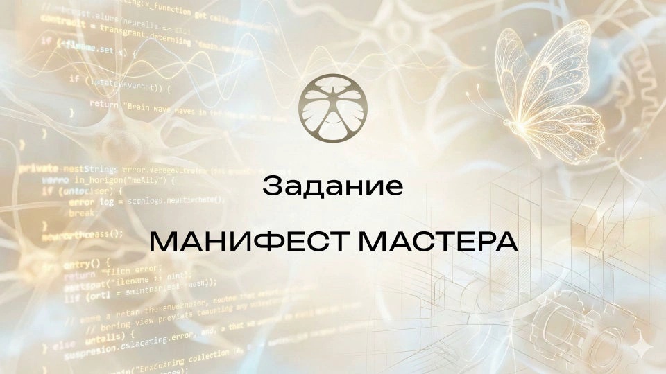 Задание 9 | Манифест мастера